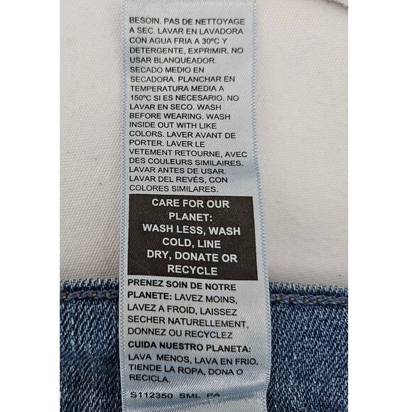 LEVI STRAUSS SIGNATURE GOLD WOMEN'S HIGH-RISE STRAIGHT JEAN PANT 12M - W31" L32" - Picture 7 of 9